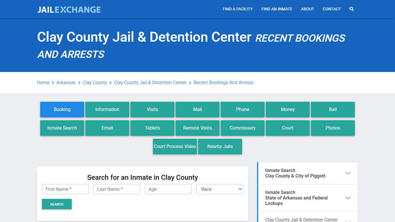 Clay County Jail & Detention Center AR Recent Arrests and Bookings